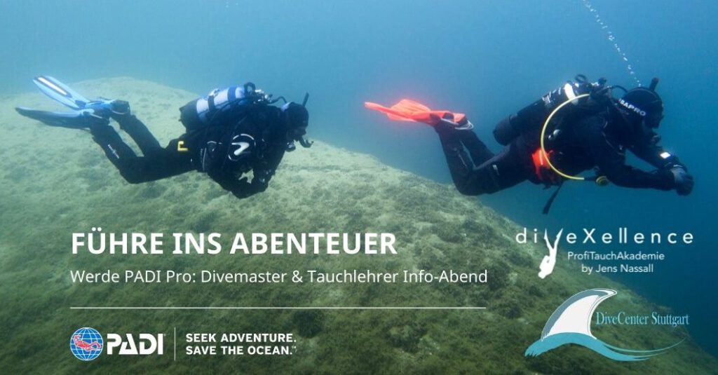 - diveXellence PADI GoPro Info-Abend Tauchlehrer Divemaster werden Tauchschule ulm diveXellence PADIPro Pro