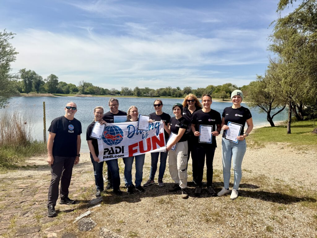 PADI IDC - Herbst Tauchlehrerkurs IE Abschluss Tauchschule Ulm Tauchfabrik Rastatt Divecenter Stuttgart diveXellence