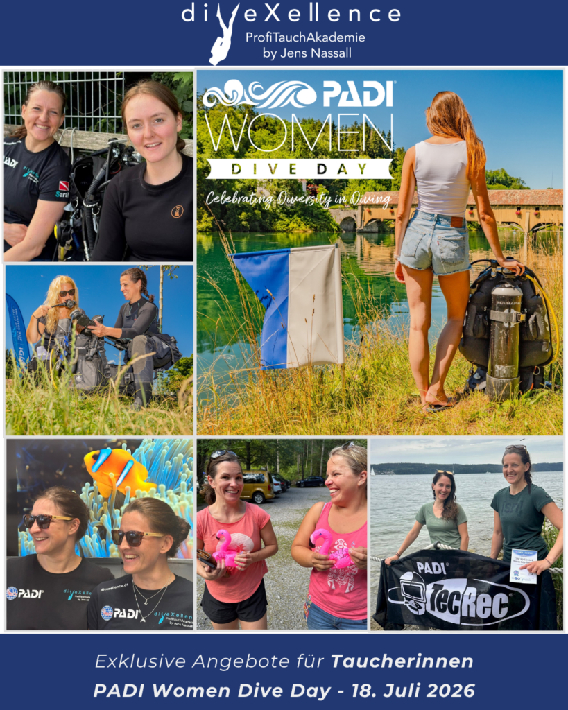PADI Women Dive Day divexellence Tauchschule Ulm Tauchshop