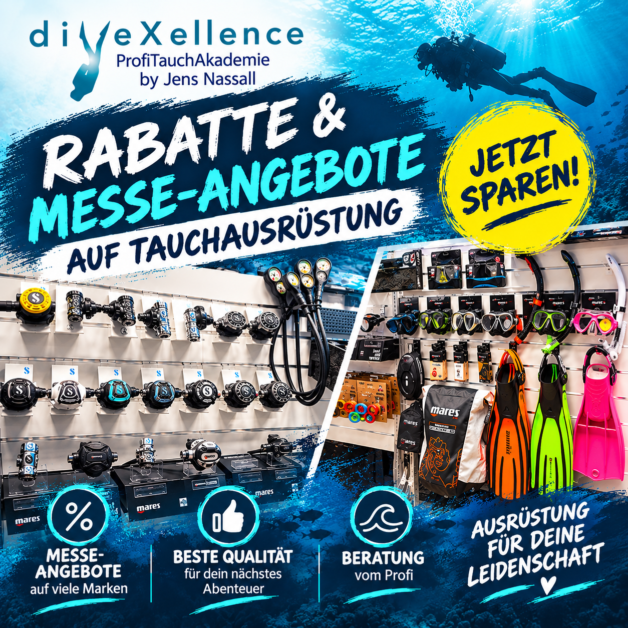 Rabatte Messe-Angebote Tauchshop diveXellence Tauchschule Ulm